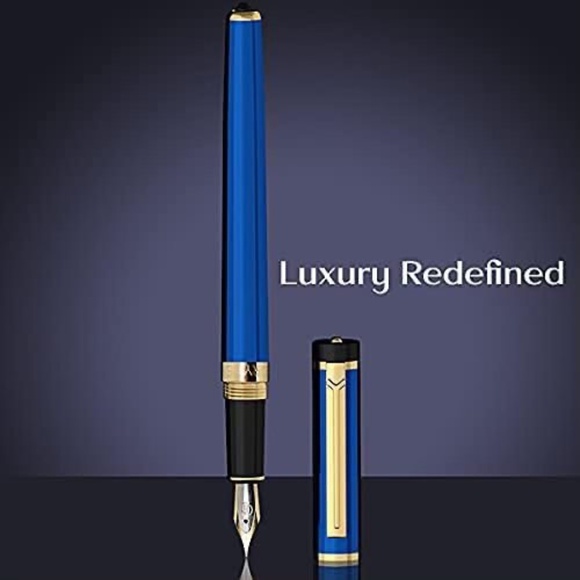 Set of 4 Dryden Designs Fountain Calligraphy Pens with ink Refills - Picture 7 of 9